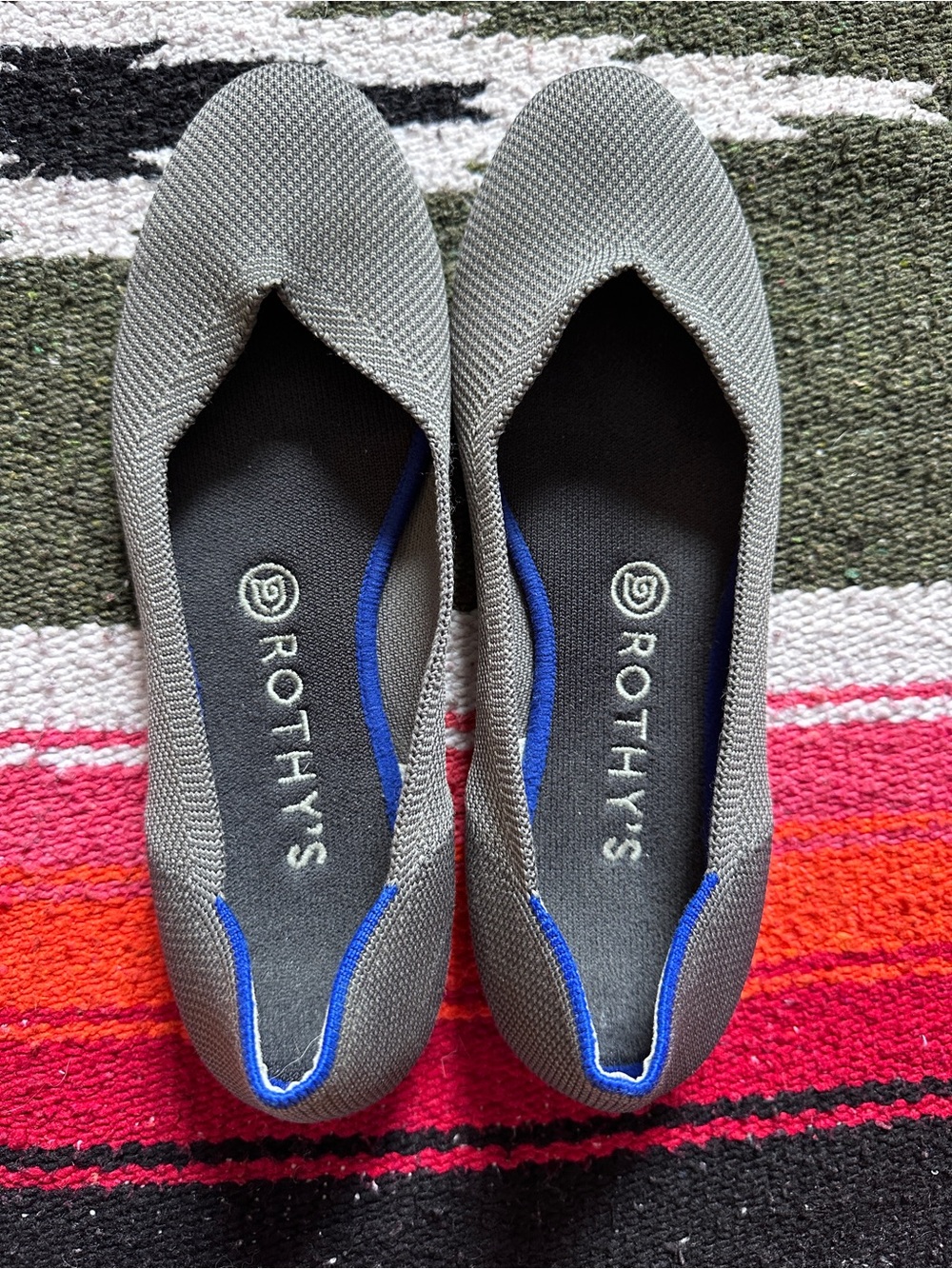 Rothy's Women's The Daily Flat in Cloud Grey Birdseye